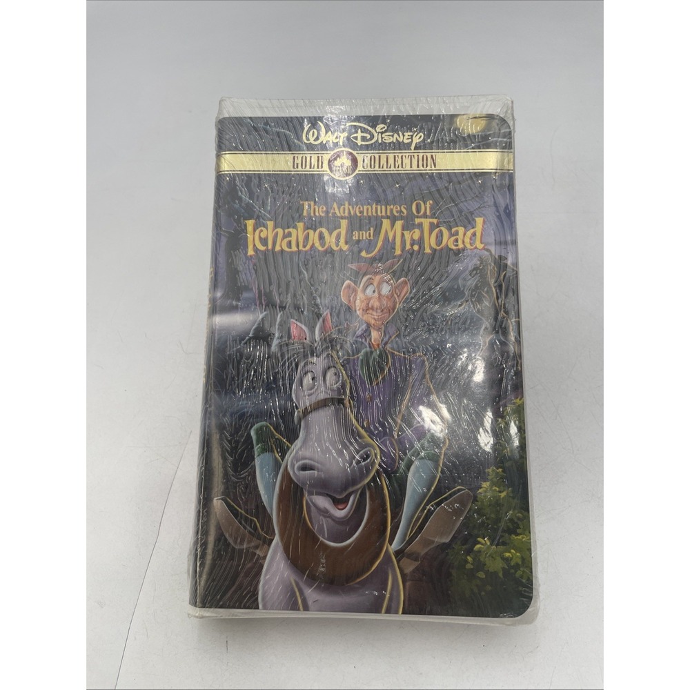 NEW "The Adventures of Ichabod and Mr. Toad" VHS (Disney; 2000) Gold Collection